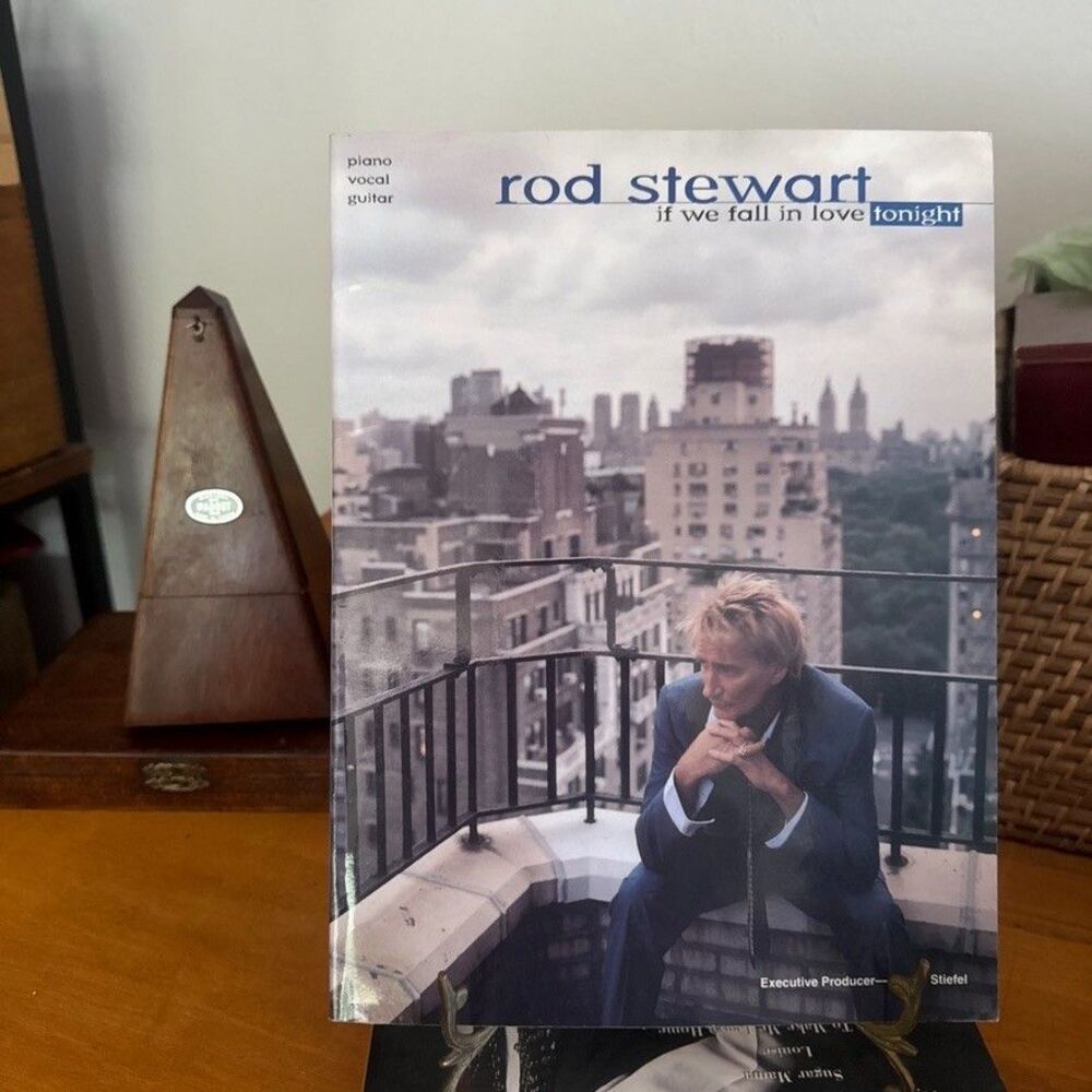 Rod Stewart If We Fall in Love Tonight Piano Vocal Guitar Sheet Music Songbook